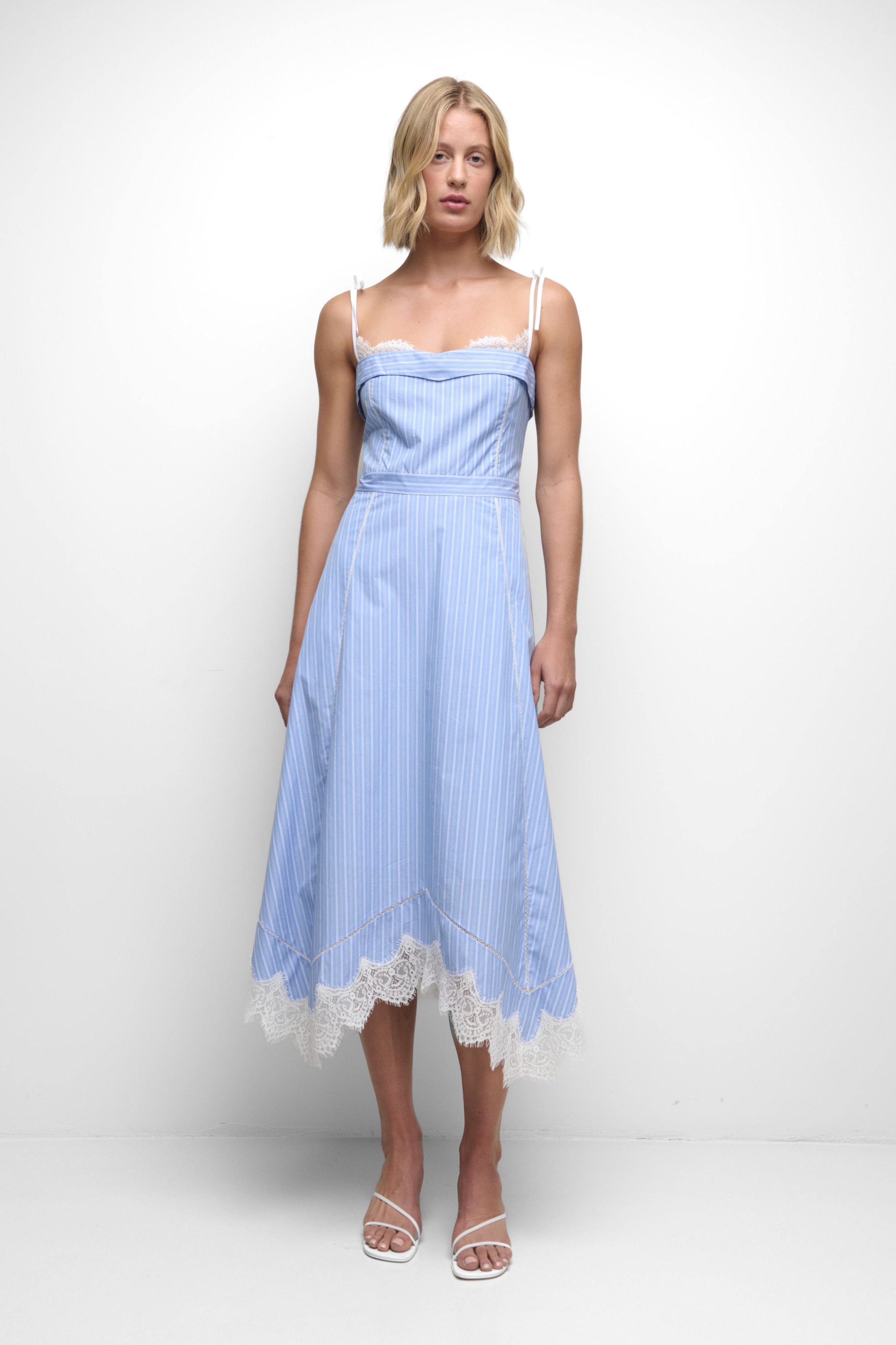 Simkhai - AVALEIGH COTTON LACE MIDI DRESS Simkhai - AVALEIGH COTTON LACE MIDI DRESS