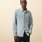 Faherty - Tried and True Chambray Shirt - Vintage Indigo
