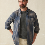 Faherty - Coastline Knit Shirt - Twilight Check