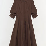 Simkhai - Jazz Pintuck Midi Dress - Chocolate