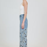 SIMKHAI - Betty Floral Cut Out Jean - Boca