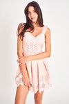 Hemant & Nandita - Fiora Short Dress - Pink