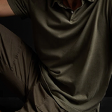 James Perse - Sueded Jersey Polo - Platoon Pigment