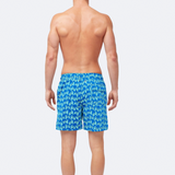 Tom & Teddy - Men's Turtle Swim Shorts - Blue & Ice Green