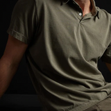 James Perse - Sueded Jersey Polo - Platoon Pigment