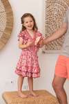 Poupette St. Barth - Kids Aurora Mini Dress - Pink Aquarelle