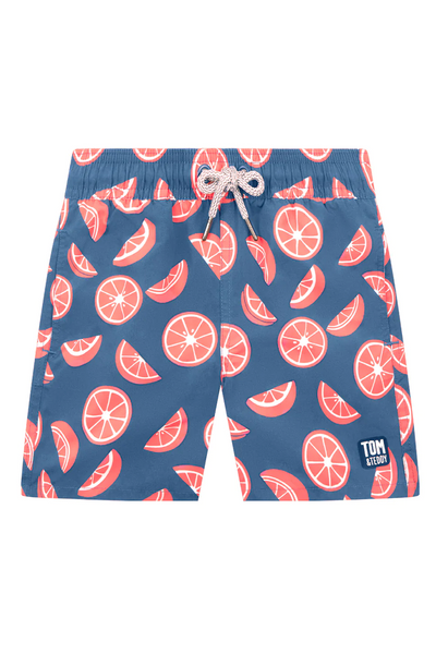 Tom Teddy Citrus Boys Swim Trunks Blue Rouge Sunni