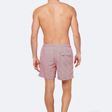 Tom & Teddy - Men's Coral Swim Trunks - Blue & Orange