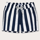 Love Brand & Co - Boys' Staniel Swim Shorts - Navy Candy Stripe