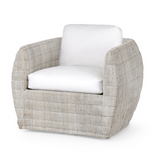 Coastal Swivel Chair - Whitewash