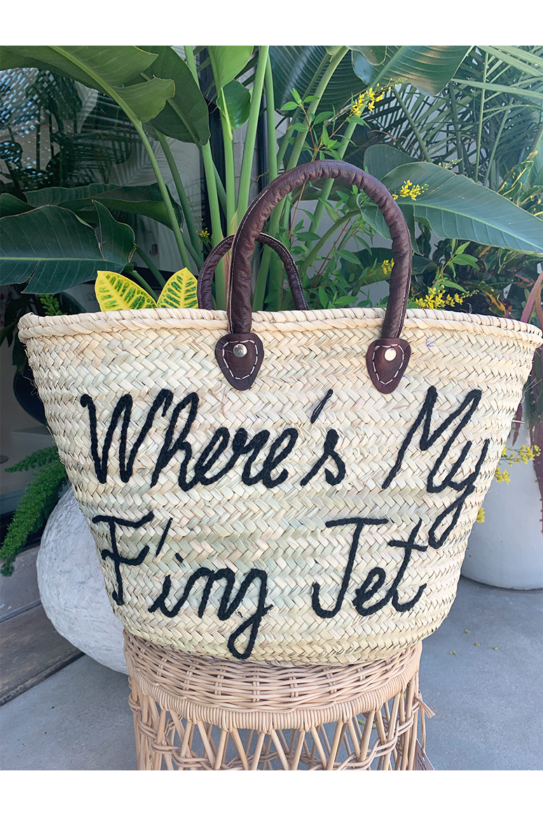 "Where's My F'ing Jet" Bag - Sunni Spencer EXCLUSIVE x Poolside