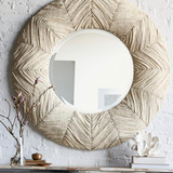Coco Bead Mirror - Ivory