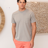 Sunni Spencer - Classic Crew Neck Pocket Tee - Chrome