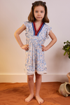 Poupette St. Barth - Kids Triny Mini Dress - Blue Aquarelle