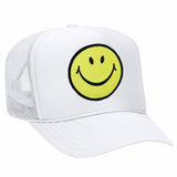 Aviator Nation - Smiley Vintage Trucker Hat - White