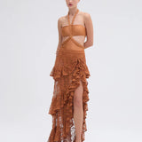 PatBo - Lace Beach Skirt - Pine