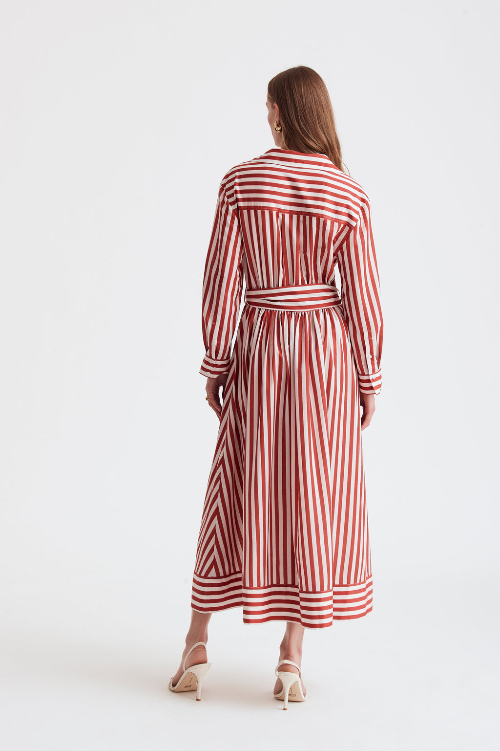 Toccin - Eva Shirt Dress - Rust Stripe