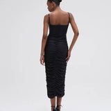 PatBo - Jersey Sands Braided Midi Dress - Black