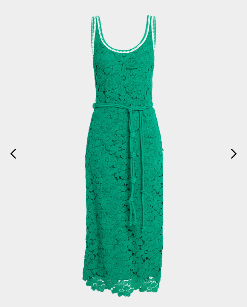 Simkhai - Eloise Lace Maxi Dress - Kelly Green