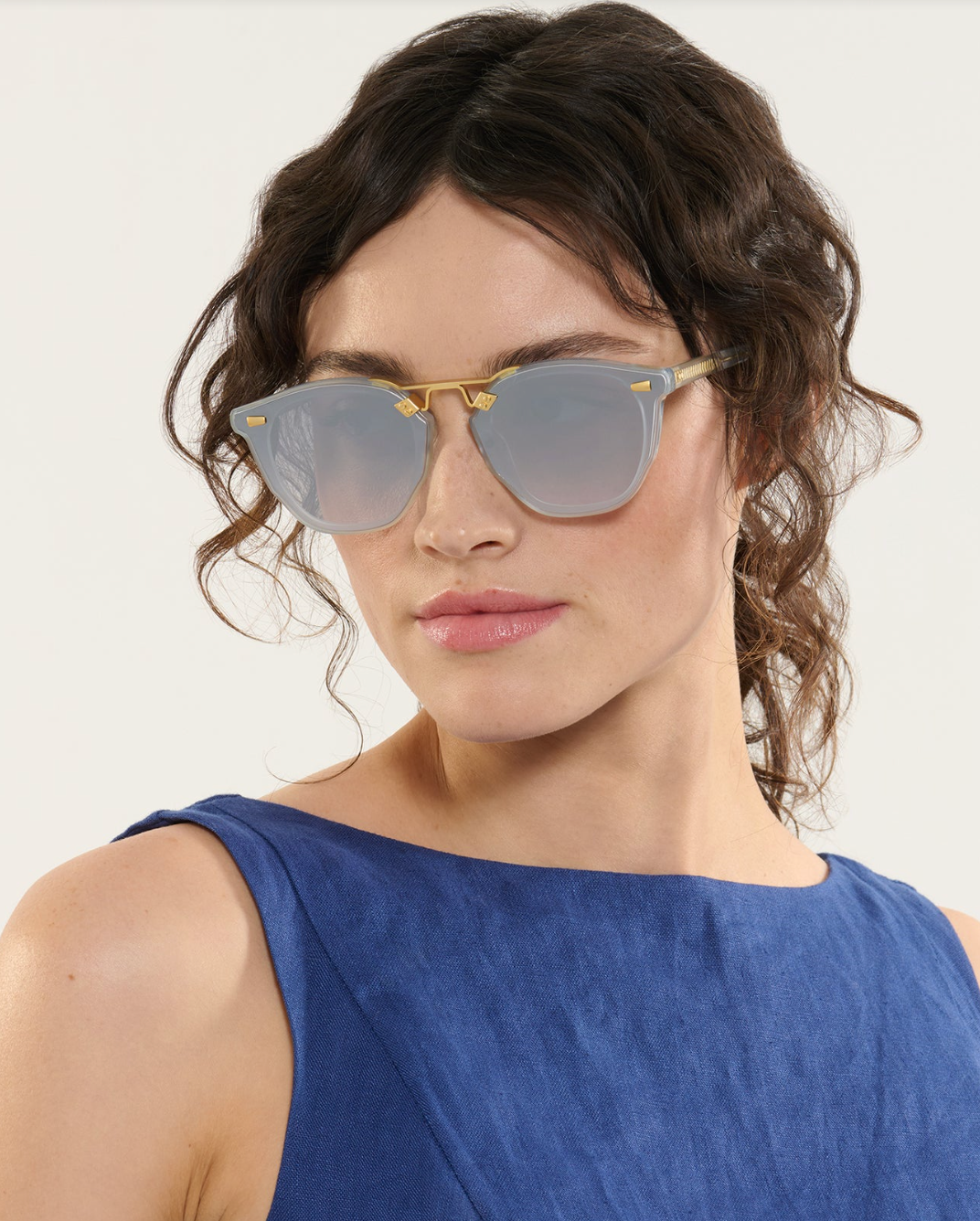 WOMAN WEARING BEAU NYLON KREWE GLASSES