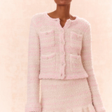 LoveShackFancy - Blanca Knit Cardigan - Vanilla Blush