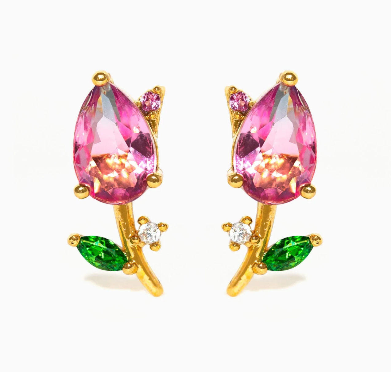 flower earrings studs