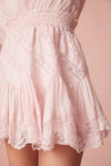 LoveShackFancy - Calamina Lace Mini Dress - Lilac Hand Dye