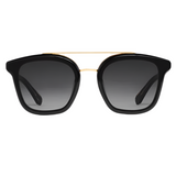 KREWE - COLISEUM NYLON Sunglasses - Black and Crystal 24K