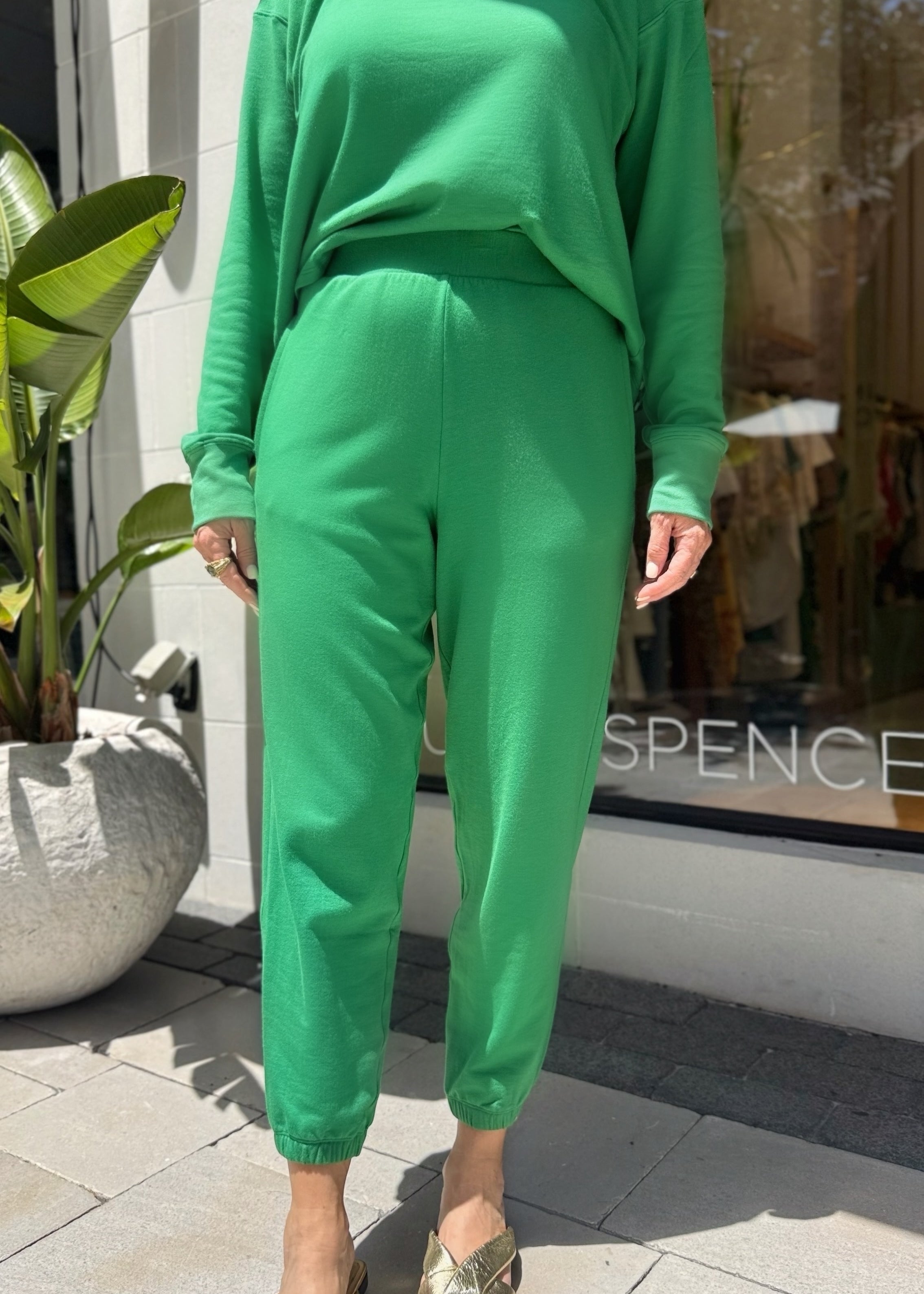 Sunni Spencer - Soft Jogger - Palm Green