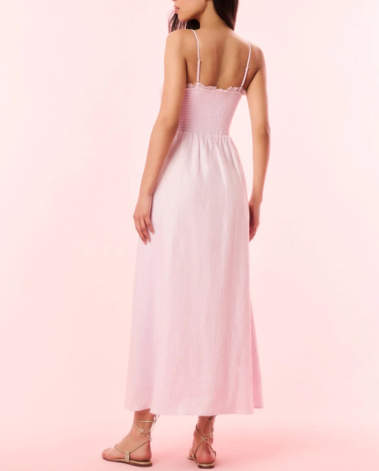 Spaghetti strap linella midi dress 