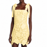 Butter Cream (yellow) lace mini dress 