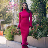 Simkhai - Lola Turtleneck - Pomegranate