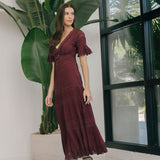 LoveShackFancy - Marlowe Maxi Dress - Spiced Berry