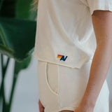 Aviator Nation - Logo Embroidery Lounger Short - Vintage White