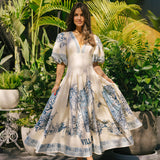 Alemais - VILLA ROMANTICA MIDI CORSET DRESS - Cream