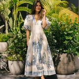 Alemais - VILLA ROMANTICA MIDI CORSET DRESS - Cream