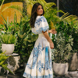 Alemais - VILLA ROMANTICA MIDI CORSET DRESS - Cream