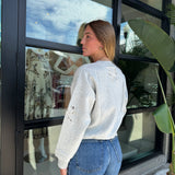 LoveShackFancy - Linetta Pullover - Heather Grey