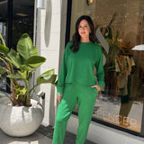 Sunni Spencer - Soft Crewneck - Palm Green