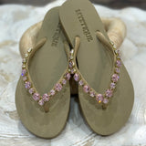 Mystique - Blakely Flip Flop - Beige / Light Pink