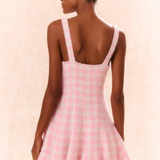 LoveShackFancy - Josalie Tweed Dress - Rose Quartz