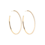 Marrin Costello Jewelry - Jay 2" Diamond Hoops - Gold