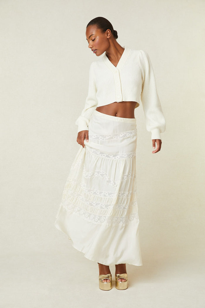 LoveShackFancy - Laia Skirt - Antique White