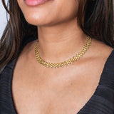 Marrin Costello Jewelry - Lattice Choker 10mm - Gold