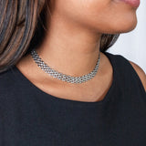 Marrin Costello Jewelry - Lattice Choker 10mm - Silver