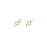 Marrin Costello Jewelry - Bolt 20mm Diamond Studs - Gold