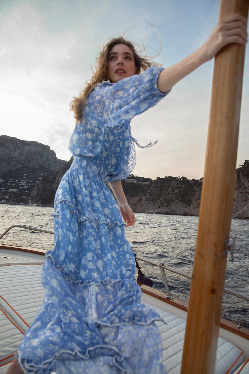 PatBO x Alessandra Ambrosio - Ombre Sequin Gown - High Tide