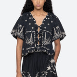 Sea New York - Kingsley Tie Top - Black Black