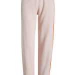 front view flat lay of light pink womens sweatpants
