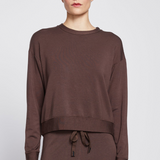 Stateside - Softest Fleece Crew Neck Pullover - Espresso